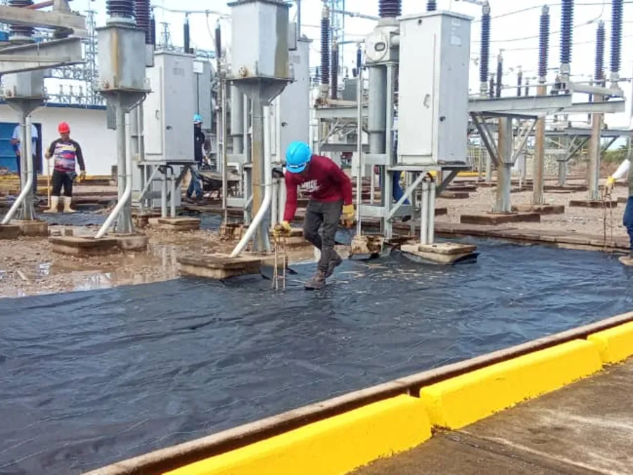 Trabajos de revestimiento en obra